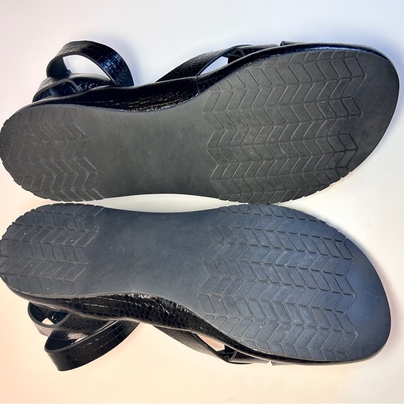 Naked Feet Limon Ankle Strap Sandal Black Leather Size 8.5 - Picture 7 of 8